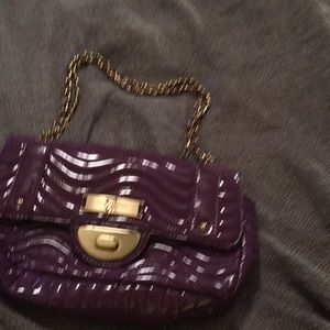 Kate Landry faux leather purple